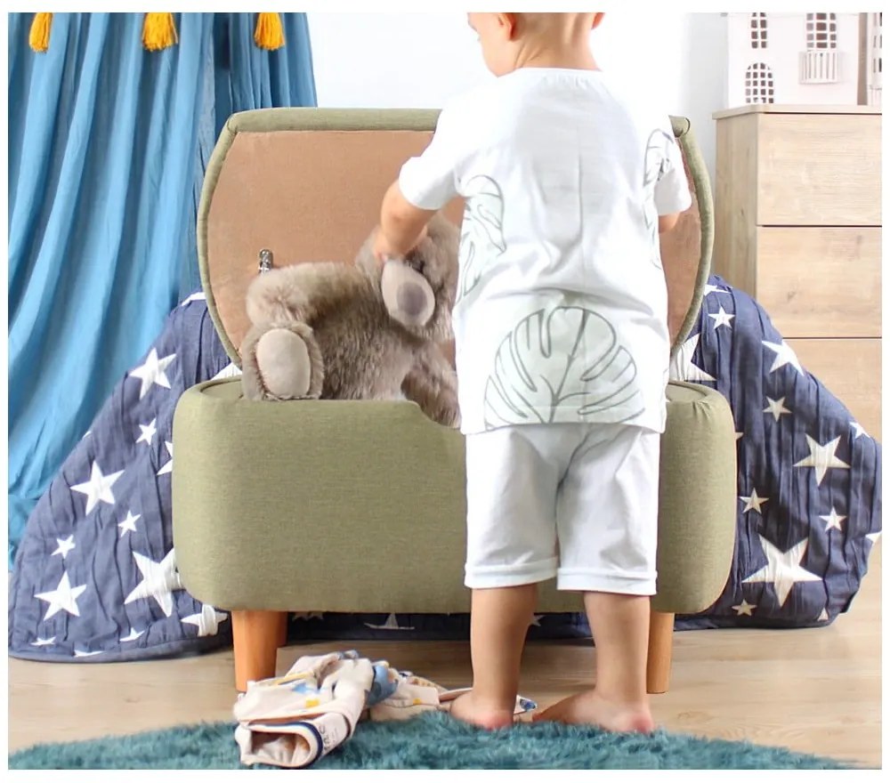 Világoszöld gyerek pad Moouv – Hanah Home