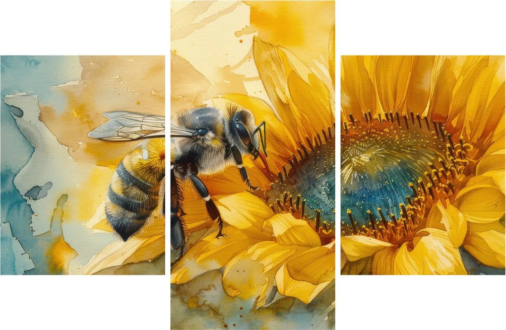 Kép - Méh, akvarell (90x60 cm)