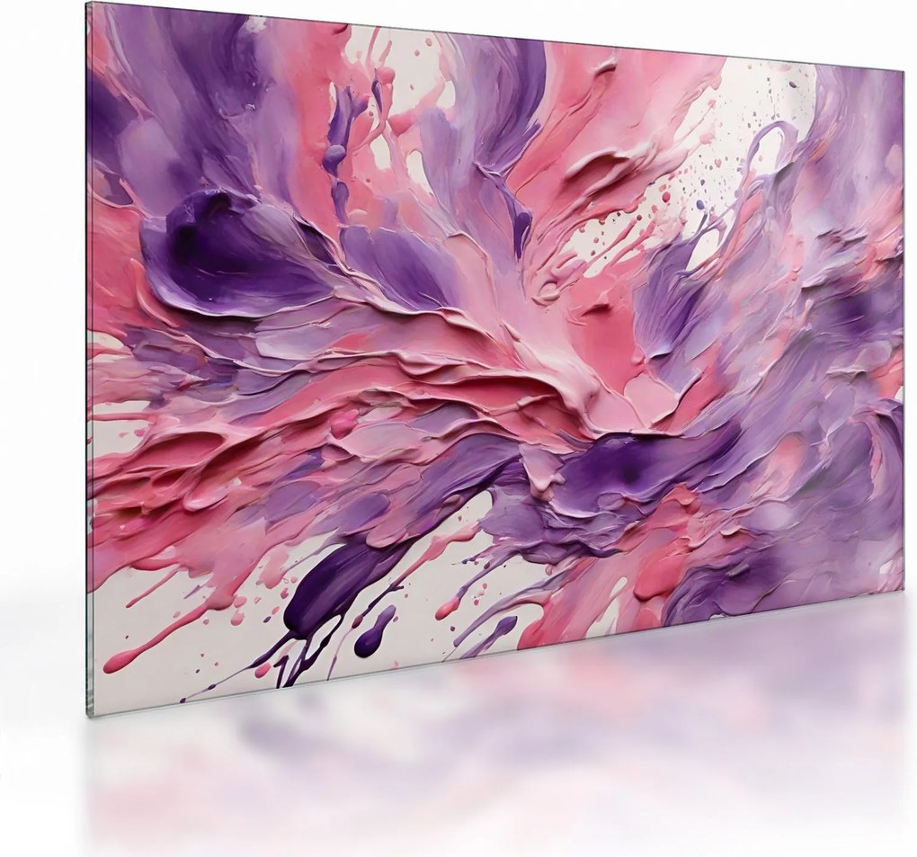 Üveg kép - Romantikus absztrakció (70x50 cm)