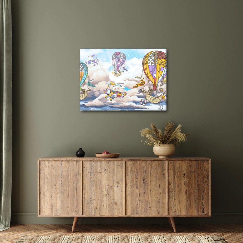 Kép - Expedíció a felhőkben (70x50 cm)