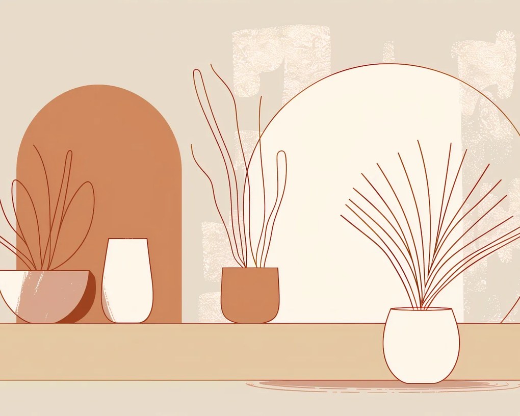 Poszter 50x40cm Növények kilátása