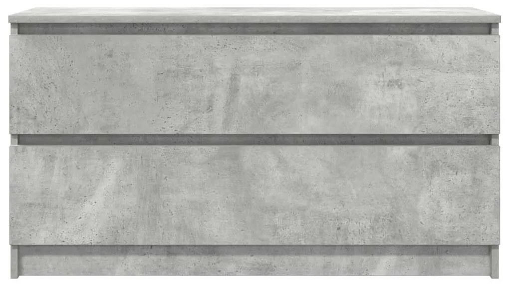 betonszürke szerelt fa TV-szekrény 100x35x54 cm