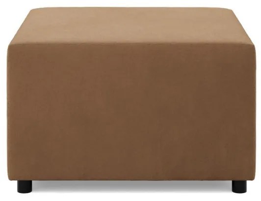 Zeus puff, szövet anyag, 70x70, barna