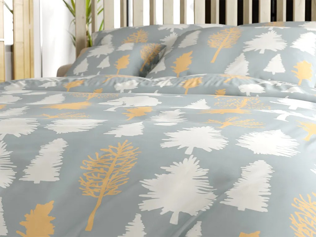 Pamut ágynemű HOLLY REST szürke Ágyneműhuzat mérete: 70 x 90 cm | 140 x 200 cm