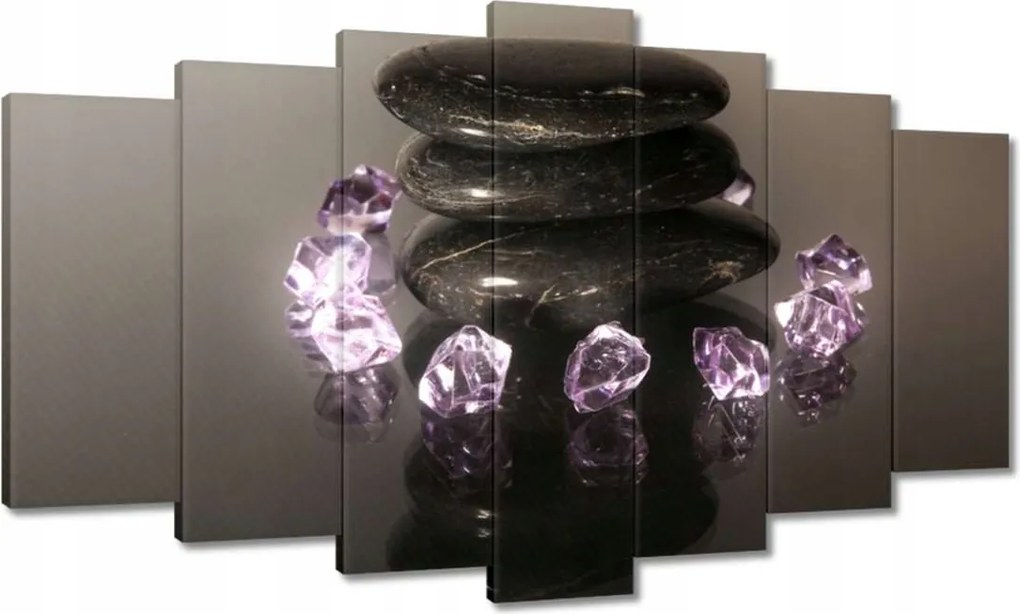 Festmények 140x80 Lila kristályok