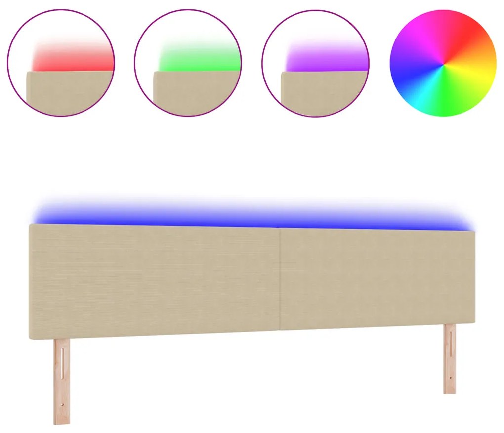 LED Fejtámla Egyszerű Dizájn - Világos Zöld és Szürke, 100 cm Corduroy Szövet