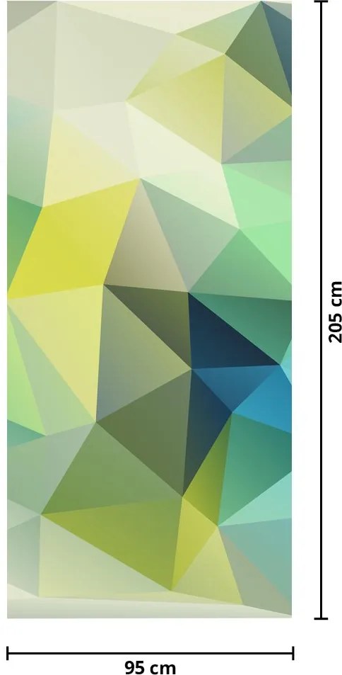 Fotótapéta ajtóra - Geometriai absztrakció (95x205cm)
