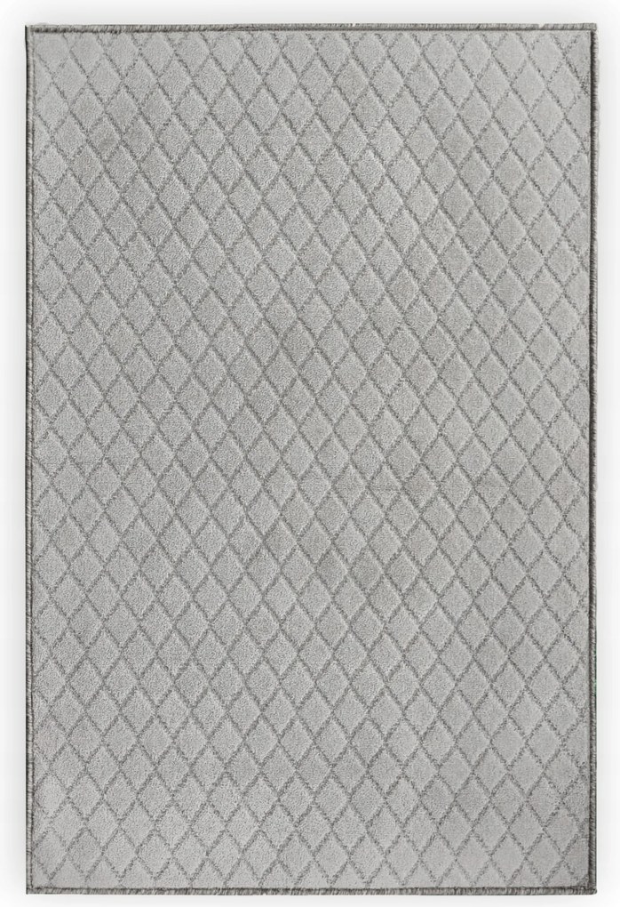 Szőnyeg Szürke Modern 100X200 Rombusz 3D Divatos