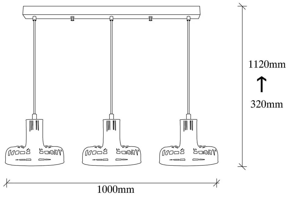 Fekete-rézszínű függőlámpa fém búrával Fellini – Opviq lights