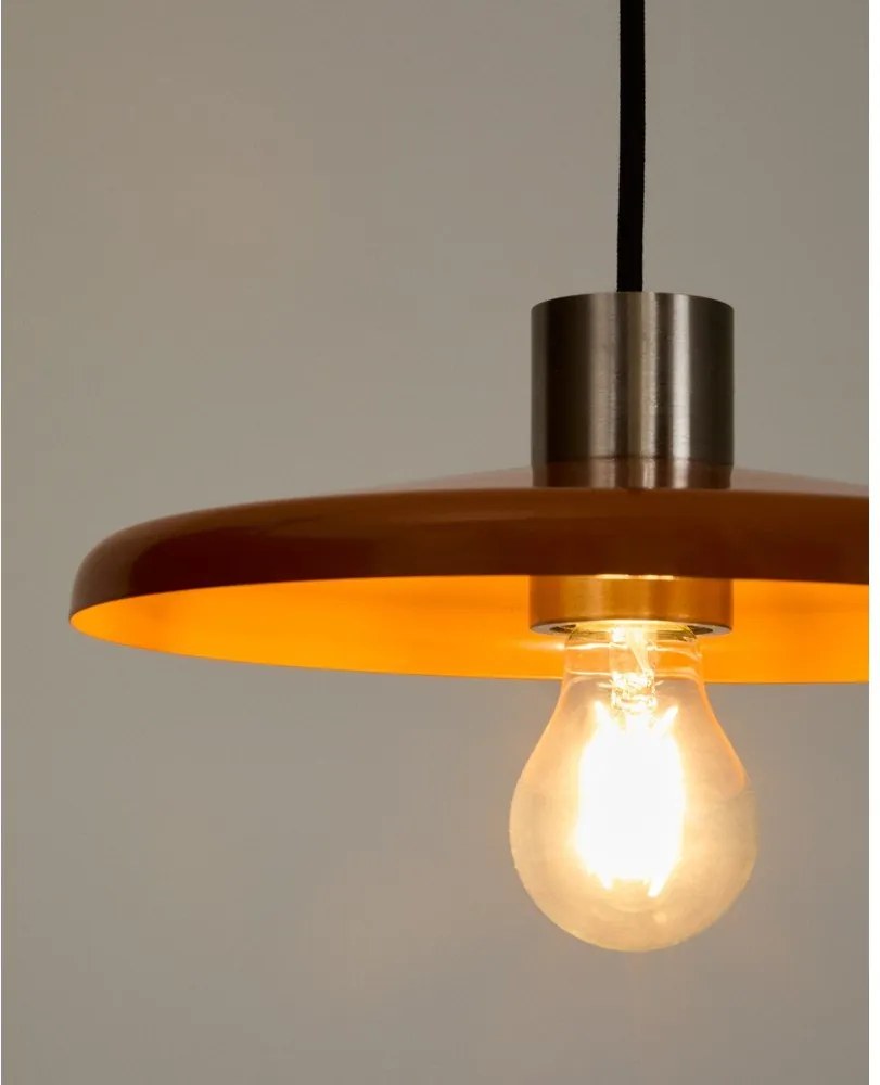 Narancssárga függőlámpa fém búrával Nuvira – Kave Home