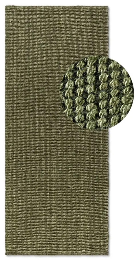 Khaki juta futószőnyeg 80x200 cm Bouclé – Hanse Home