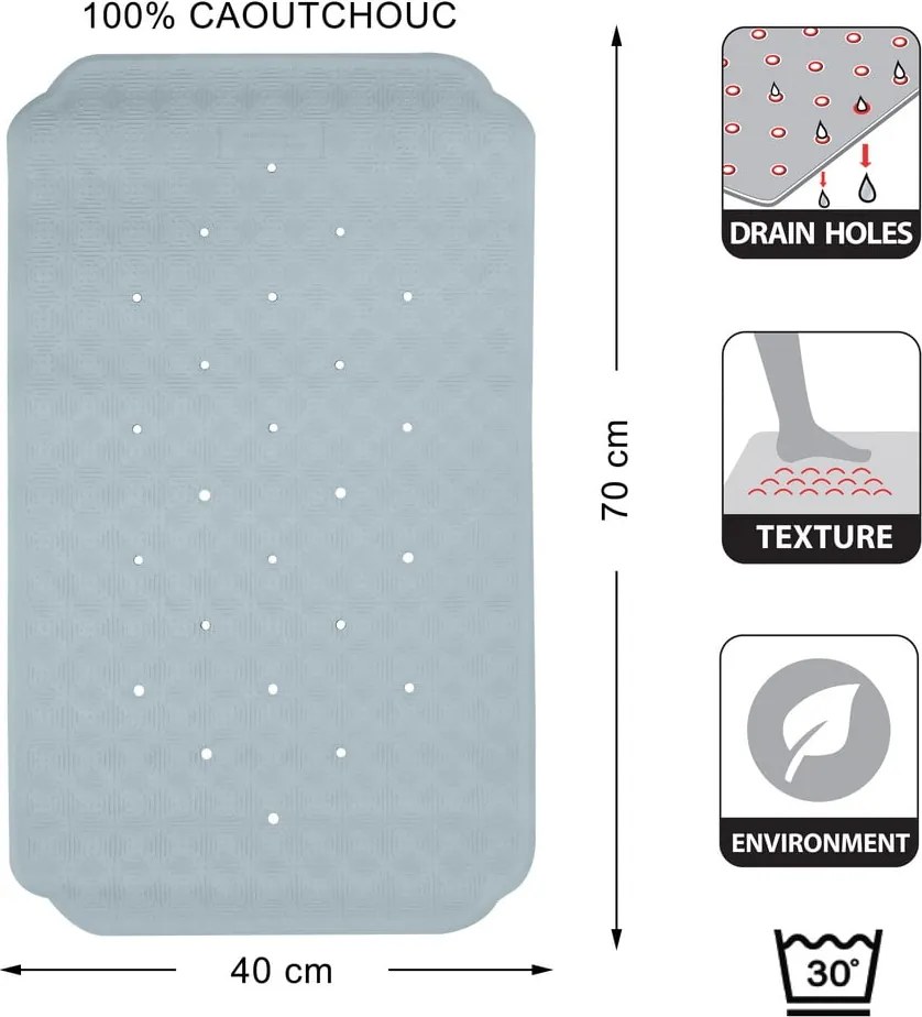 Csúszásgátló alátét fürdőkádba 40x70 cm Ruby – Spirella