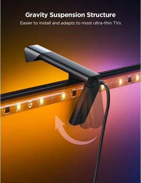 Govee - TV Backlight 3 Lite TV 55-65" SMART LED háttérvilágítás RGBICW Wi-Fi IP67 + távirányító