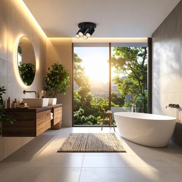 Brilagi - Fürdőszobai spotlámpa SELE AQUA 4xGU10/30W/230V IP44 fekete