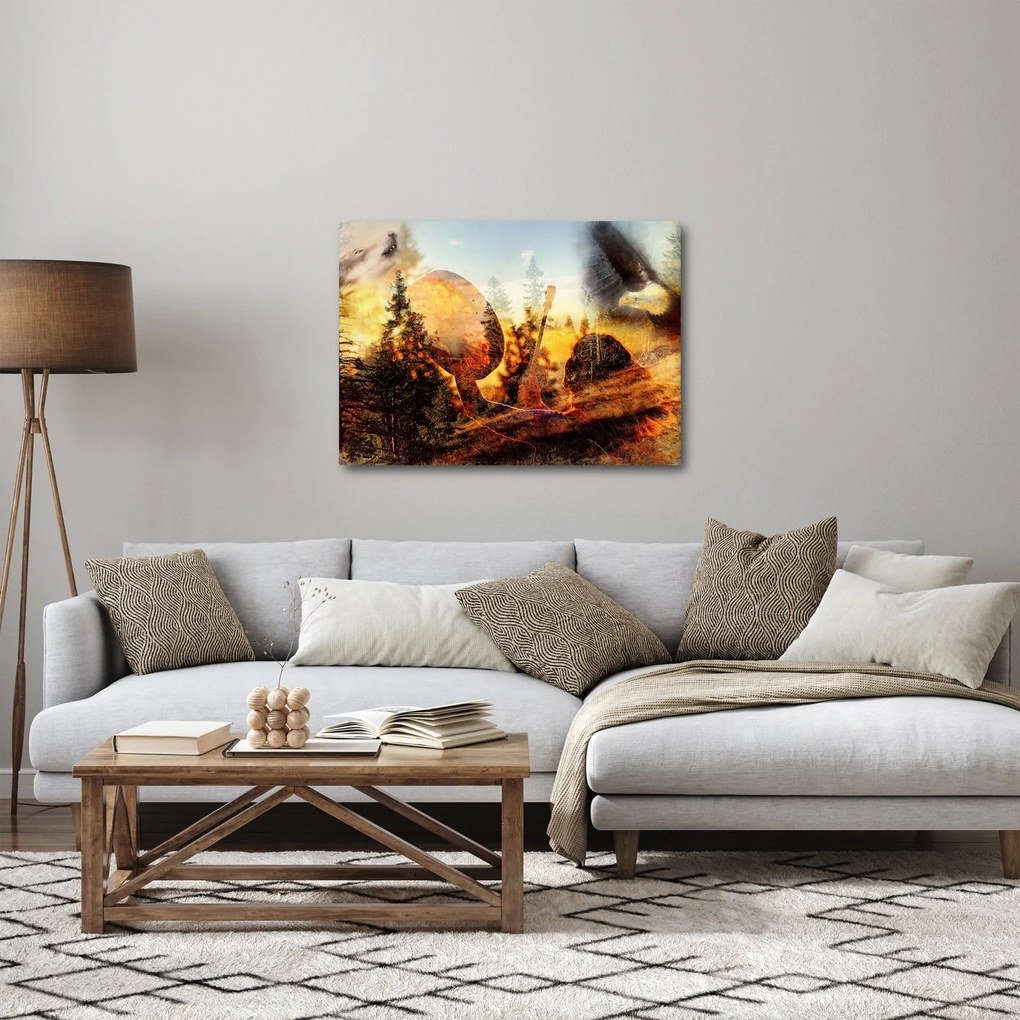 Kép - Sámán motívum (70x50 cm)