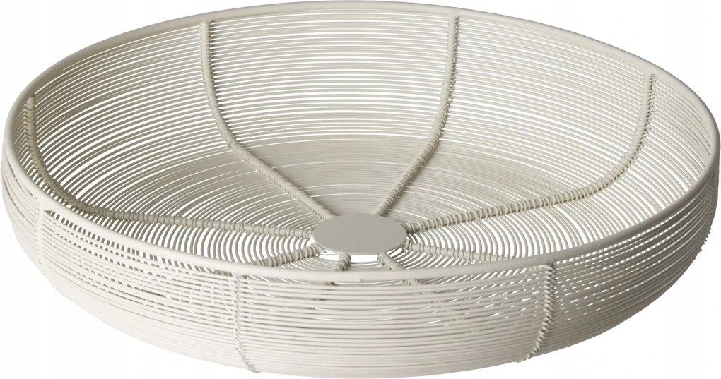 Elva drótkosár Ø 31 cm kerek, fehér