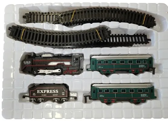Classical Train Elemes Kisvasút Szett fény És Hanghatással Vonat Vasút Készlet