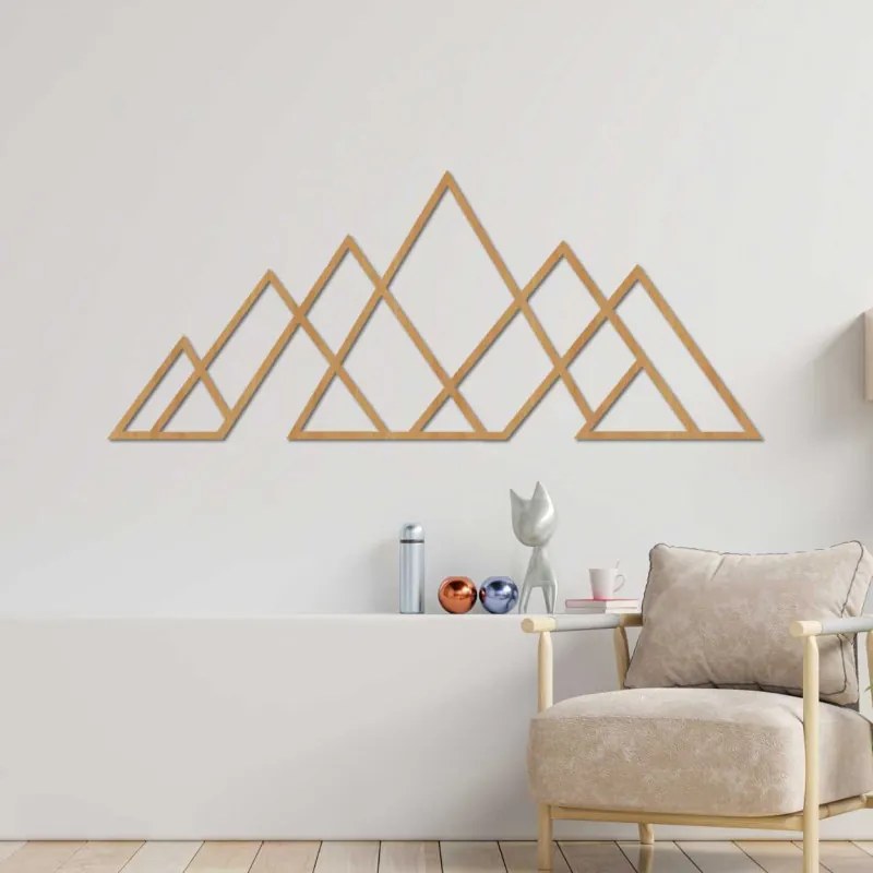 Fa falfestmény geometrikus hegyek | APALATU