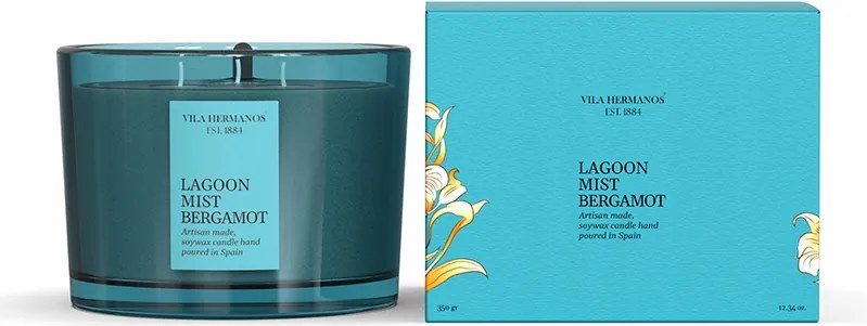 Lagoon Mist Bergamot Vila Hermanos illatgyertya 350g