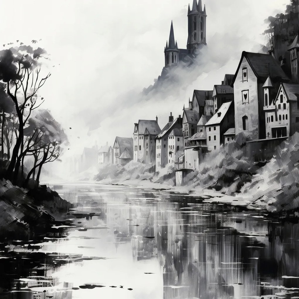 Poszter 40x40cm Ködös Reflex