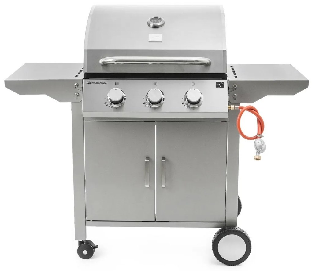 G21 Oklahoma BBQ Premium Line gázgrill 3 égő + redukciós szelep ingyen