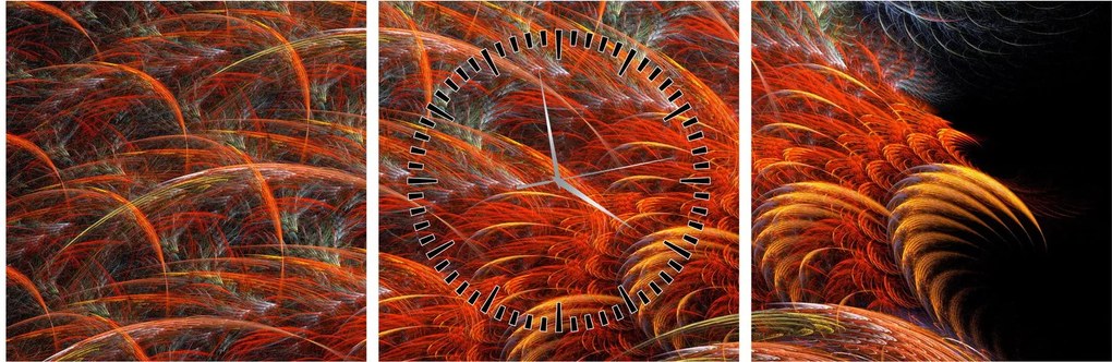 Kép - Absztrakt toll utánzat (órával) (90x30 cm)