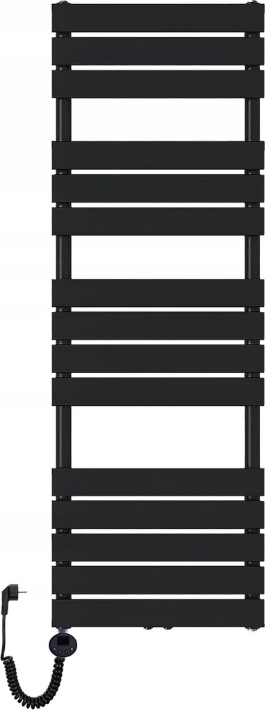 Fürdőszobai radiátor dekoratív elektromos létra 1500x500 600W fekete