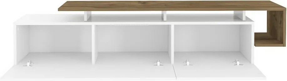 Pia White and Walnut TV-asztal