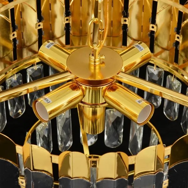 Brilagi - Láncos CRISTAL csillár 5xE14/40W/230V, átmérő 38 cm