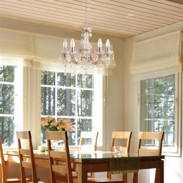 Searchlight - Csillár láncon MARIE 5xE14/40W/230V