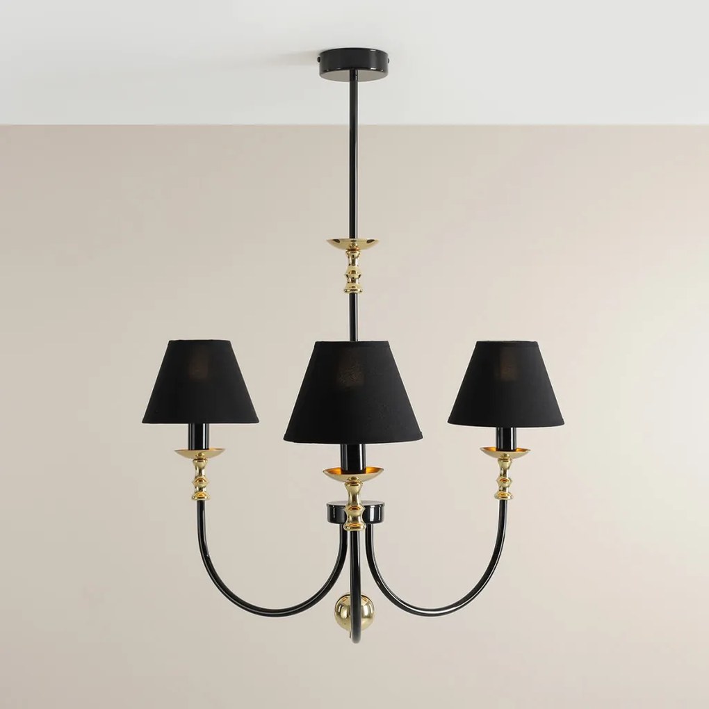 ALDEX 1118E_1 ROMA Modern Csillár Fekete E14 IP20