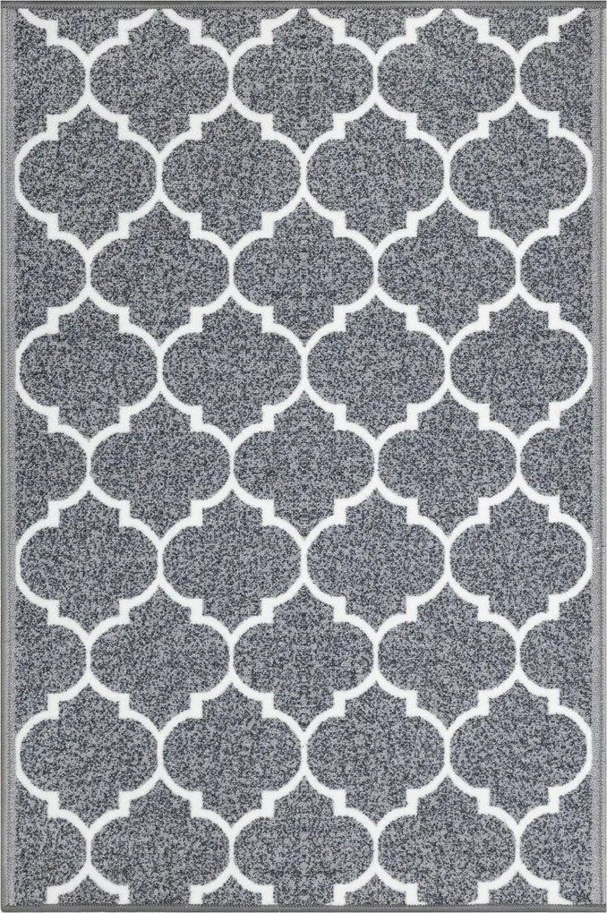 Csúszásgátló Szőnyeg Lóhere Szürke Étkező Konyha Clover 100x200 cm