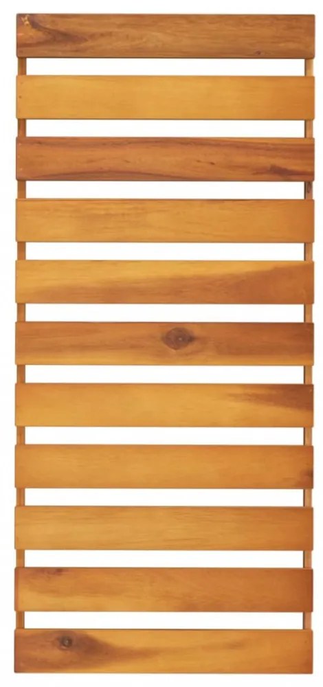 3 szintes barna tömör akácfa összecsukható polc 70 x 31 x 63 cm