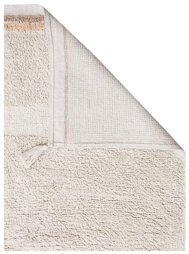 Krémszínű mosható kézi szövésű pamut szőnyeg 200x300 cm Bloom Natural – Lorena Canals