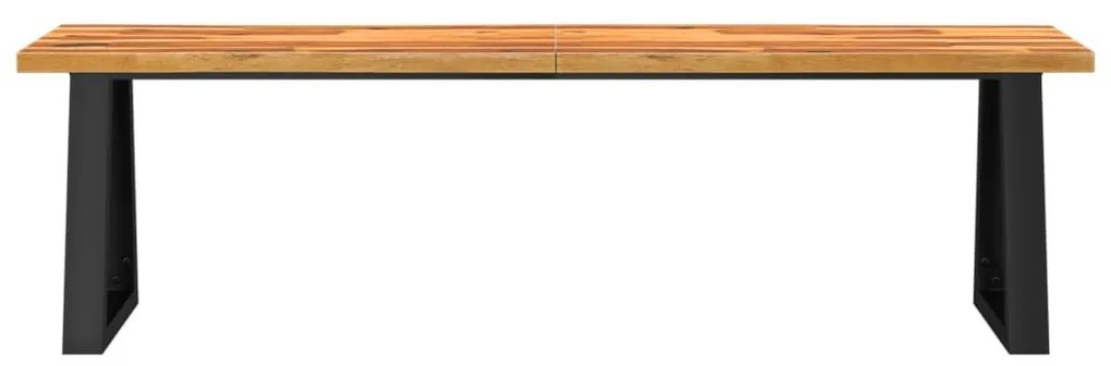 tömör akácfa pad természetes éllel 160 cm