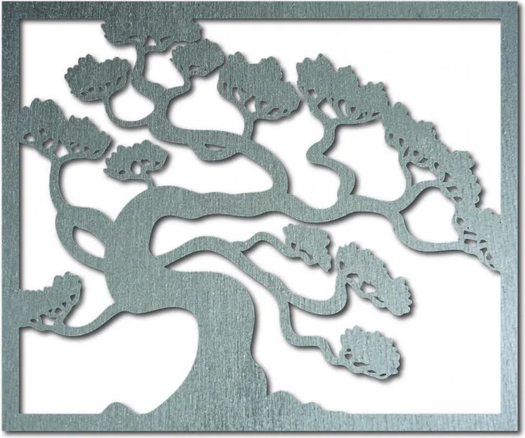 Fából készült kép a falon egy bonsai fa fa rétegelt lemez DRAZSKA