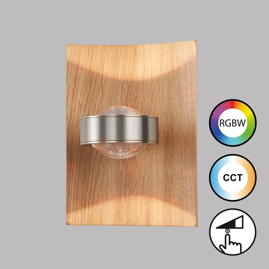 Fischer&Honsel SHINE-WOOD 30542 Fali lámpa 1x9W/LED 2700K 900 lm IP20