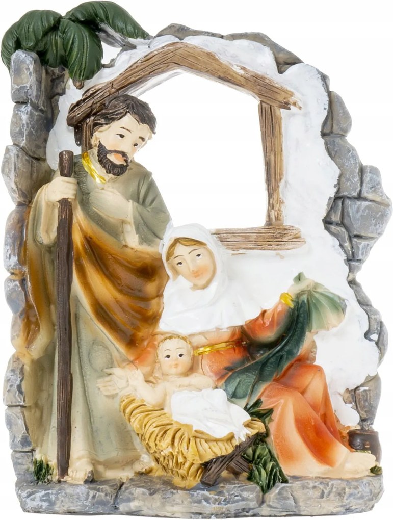 Karácsonyi betlehemi jászol Betlehemi jászol Szent Család figura 15 cm