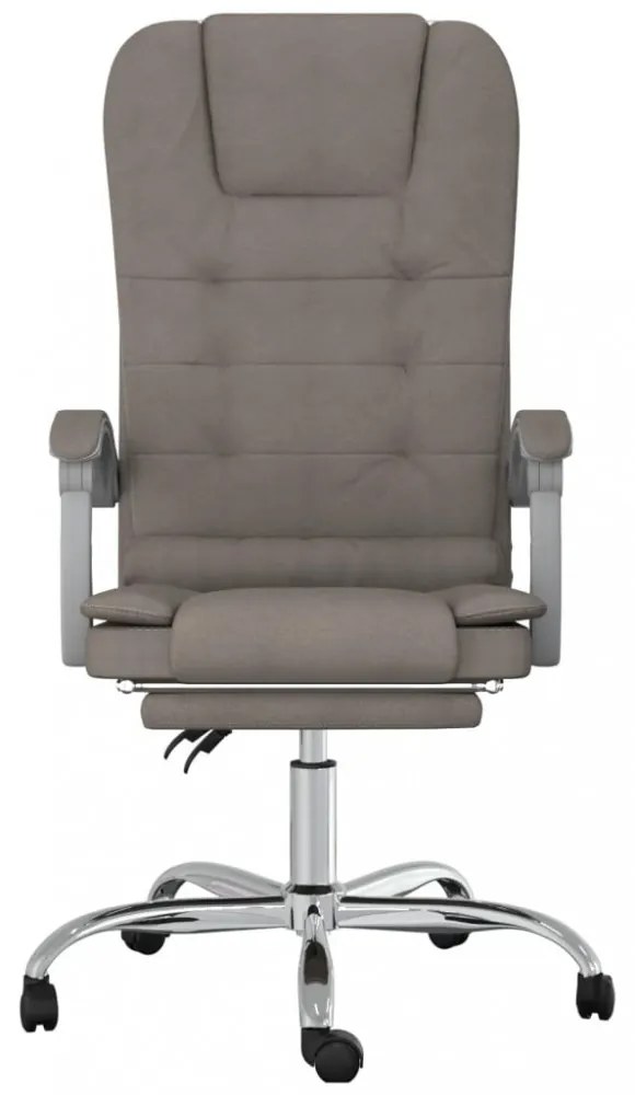 vidaXL tópszínű szövet dönthető irodai masszázsfotel