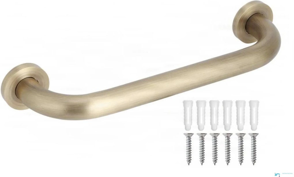 Fürdőszobai tartó EYN DB1008, 35 cm, sárgarézszínű