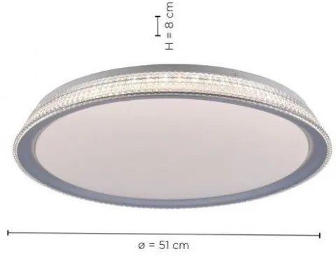 Leuchten Direkt 14359-21 - LED Dimmelhető mennyezeti lámpa KARI LED/36W/230V