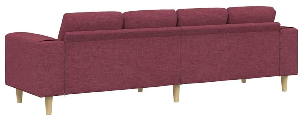 Kanapé Szett bordó szövet