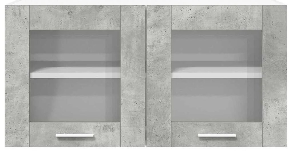 Függő szekrény Riga Beton szürke és fehér 80 x 31 x 40 cm