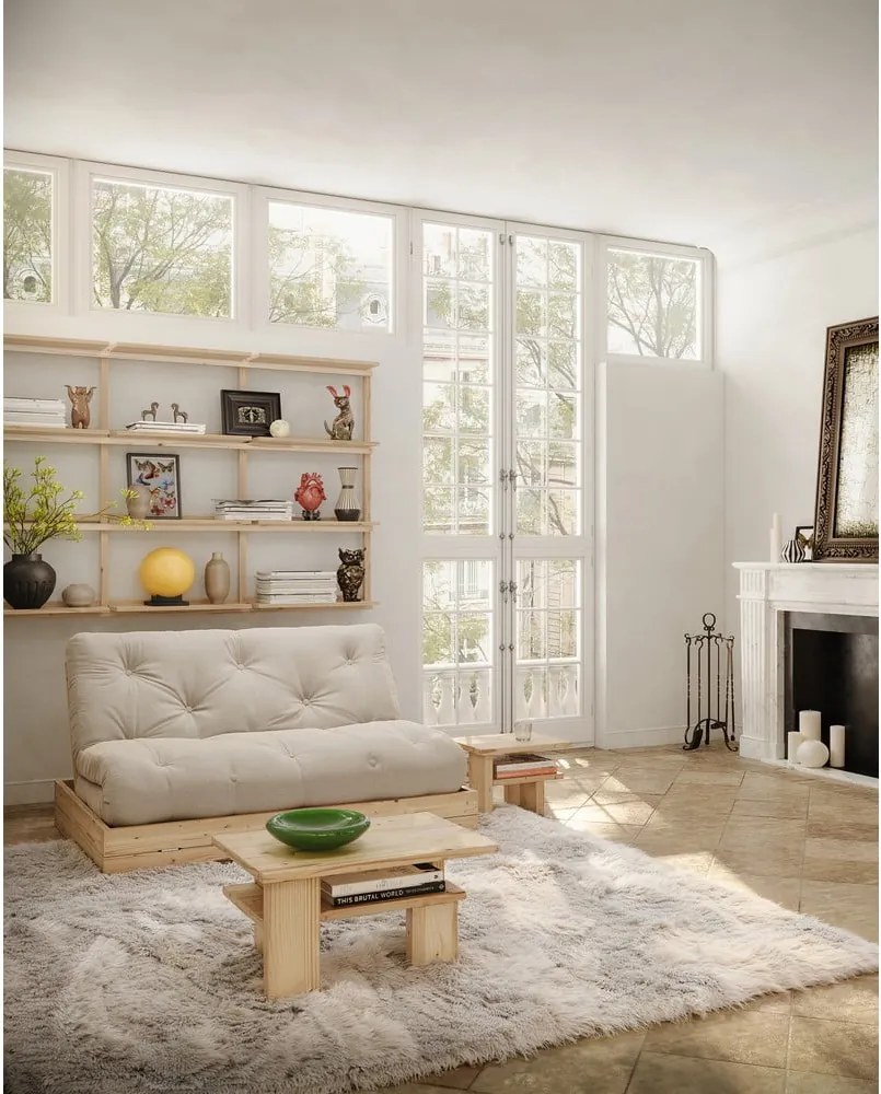 Barna borovi fenyő dohányzóasztal 45x68 cm Japan – Karup Design