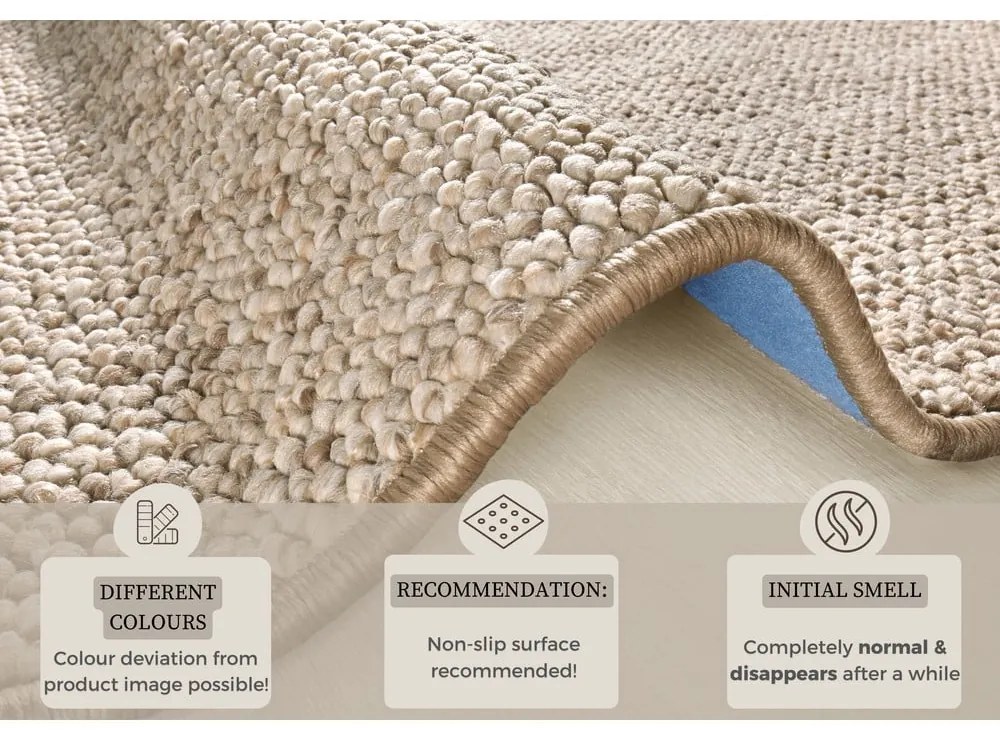 Világosbarna szőnyeg 140x200 cm Wolly – BT Carpet