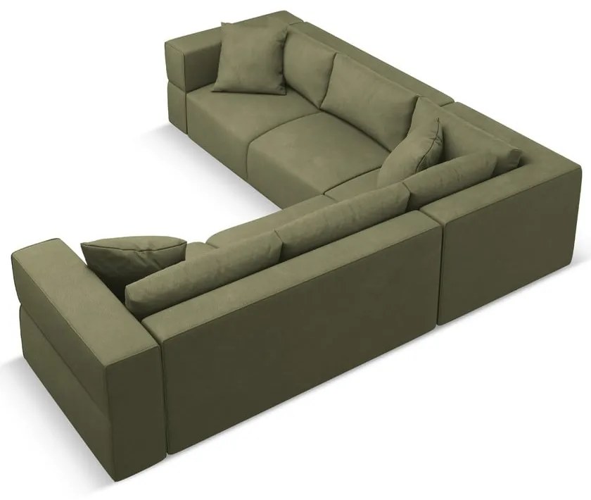 Világoszöld sarokkanapé (variálható) Esther – Milo Casa