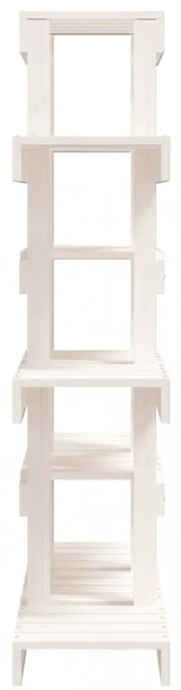 fehér tömör fenyőfa növénytartó 85 x 25 x 109,5 cm