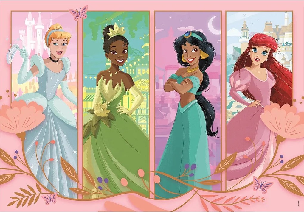 Disney Hercegnők Garden Party 2x60 db-os puzzle Clementoni