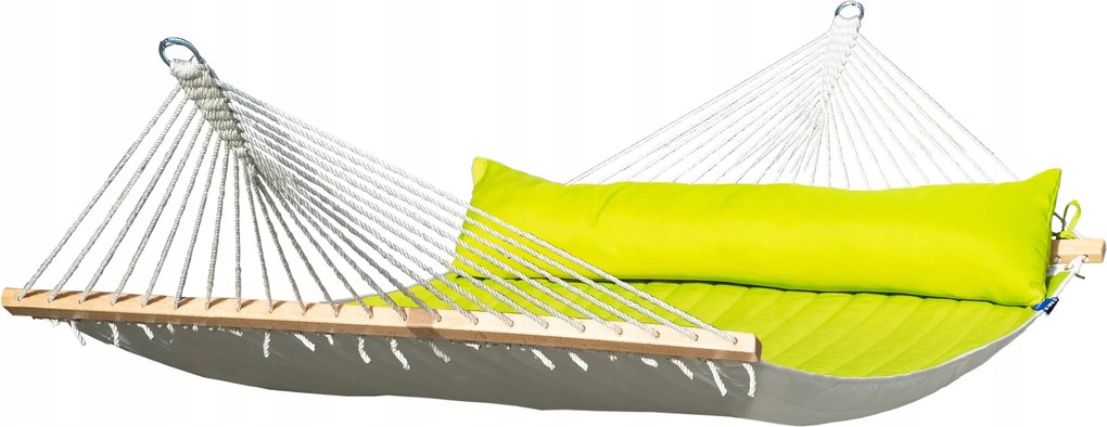 Kerti függőágy párnával Panama zöld függőágy Potenza töltettel