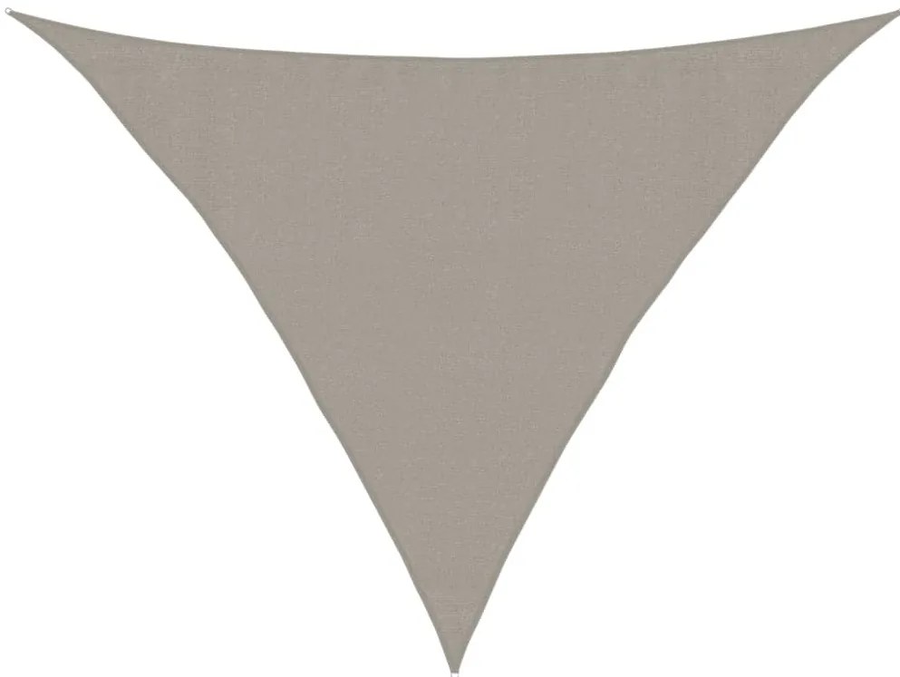 háromszög alakú HDPE napvitorla 160 g/m² 3,5x3,5x4,9 m